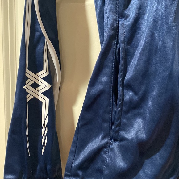 Mizuno blue and white athletic too zipped sweatshirt xs - Picture 3 of 6